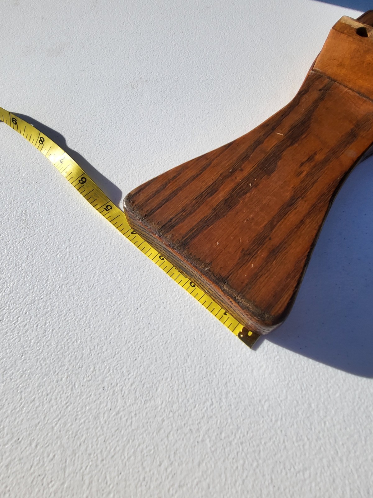 Primitive Antique Rustic Oak Hand Made Boot Jack 1880- 1930 A Piece of History