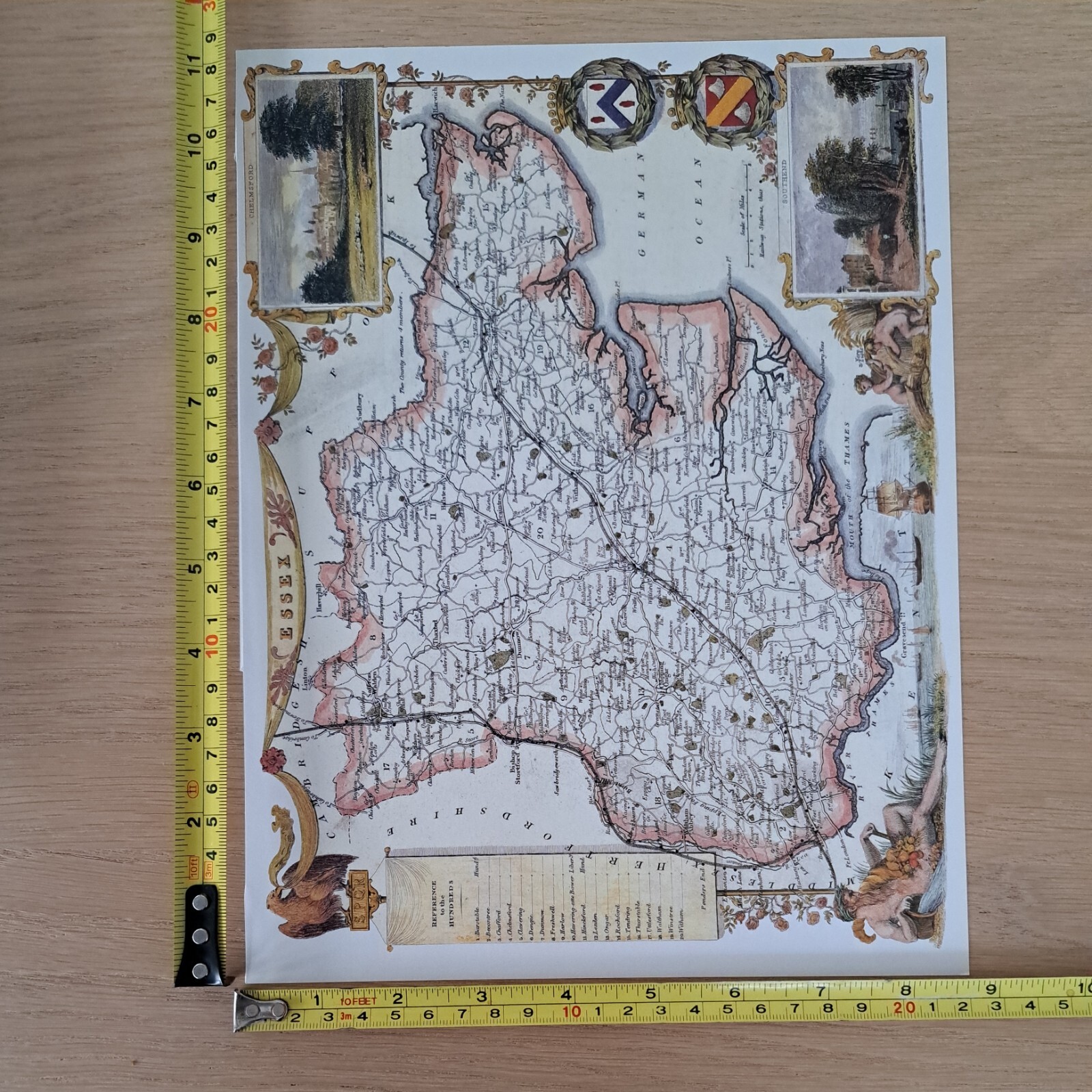 Vintage map of Essex by Thomas Moule