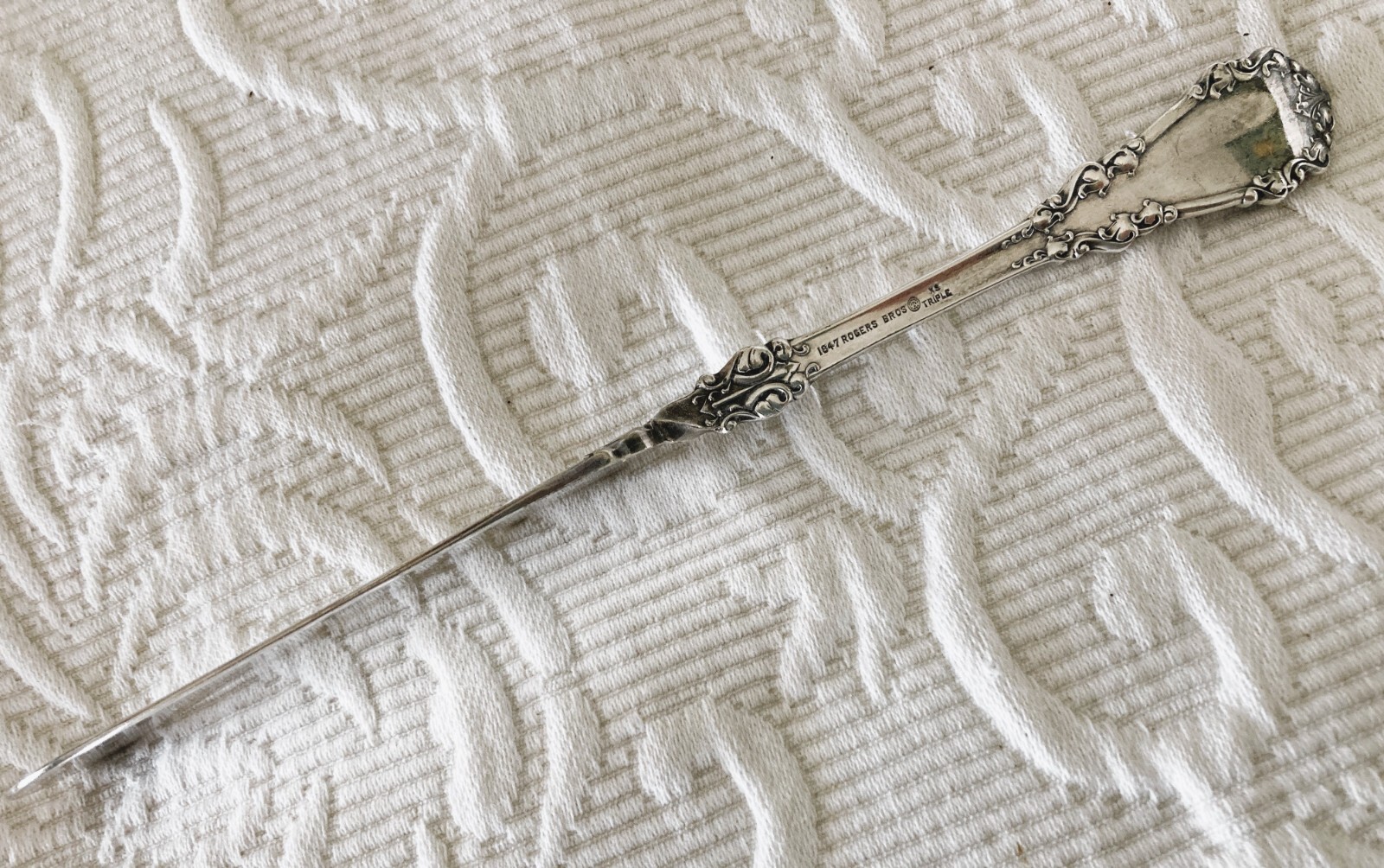 Antique Silverplate 1847 ROGERS BERKSHIRE 1899 Master Butter Knife No Mono