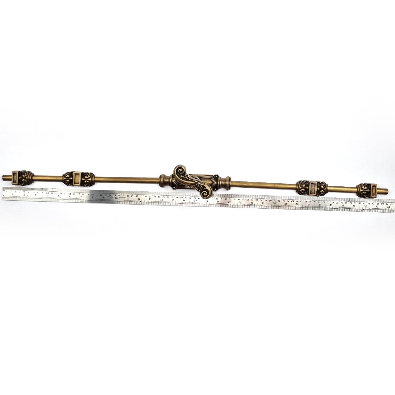 CREMONE Rustic Handmade Solid Brass Heavy French Turn Bolt 110″ Vintage Espagnol