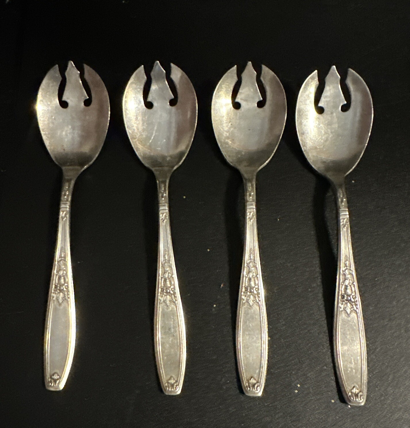 1847 Rogers Bros Silverplate Ambassador 1919 DESSERT SPORK No Monogram -Set Of 4
