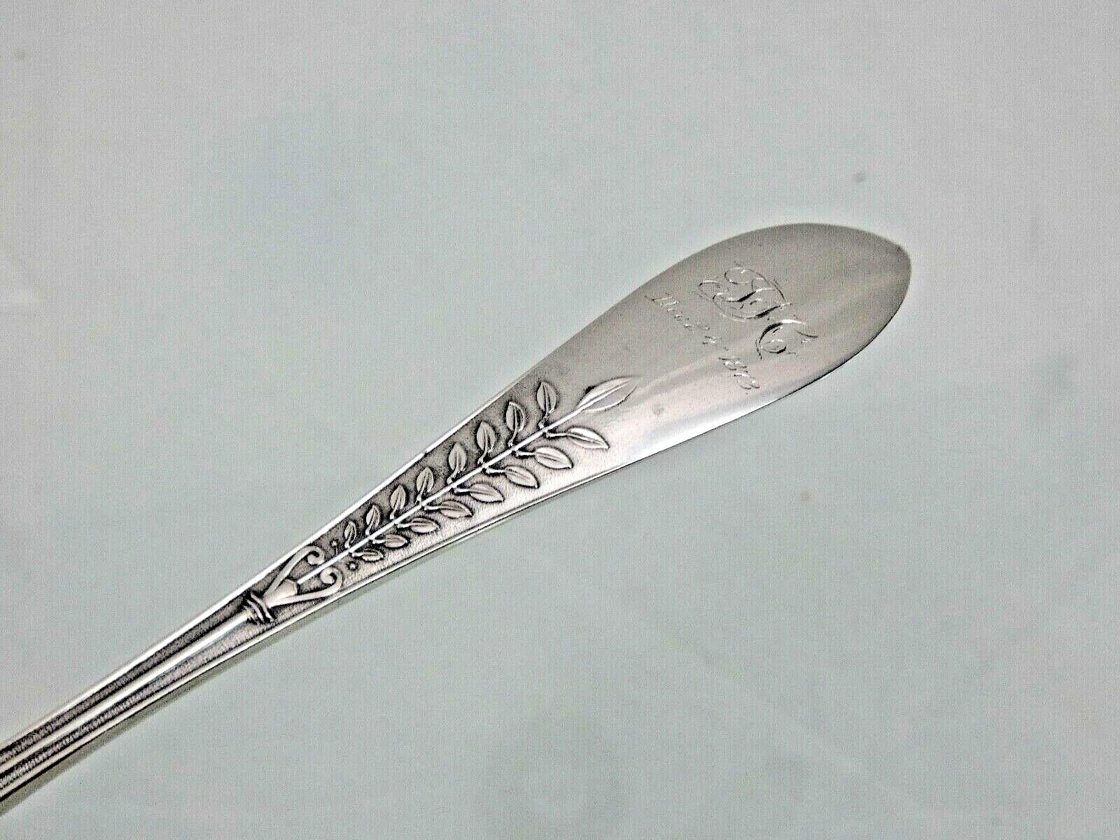 GORHAM PALM PATTERN STERLING SILVER SERVING CHEESE SCOOP Christmas Gift in 1873