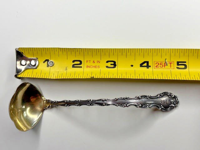 Sterling Silver Gorham Strasbourg Small Ladle 4.75″ Hallmark 1897 Patent “Z”