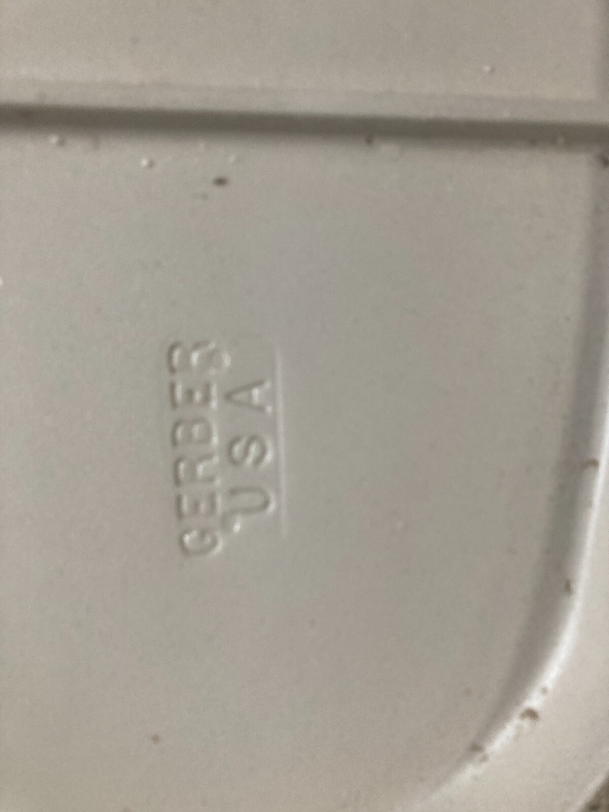 Vintage Industrial Ceramic White Porcelain Small Old Gerber Wall Urinal 165-26E