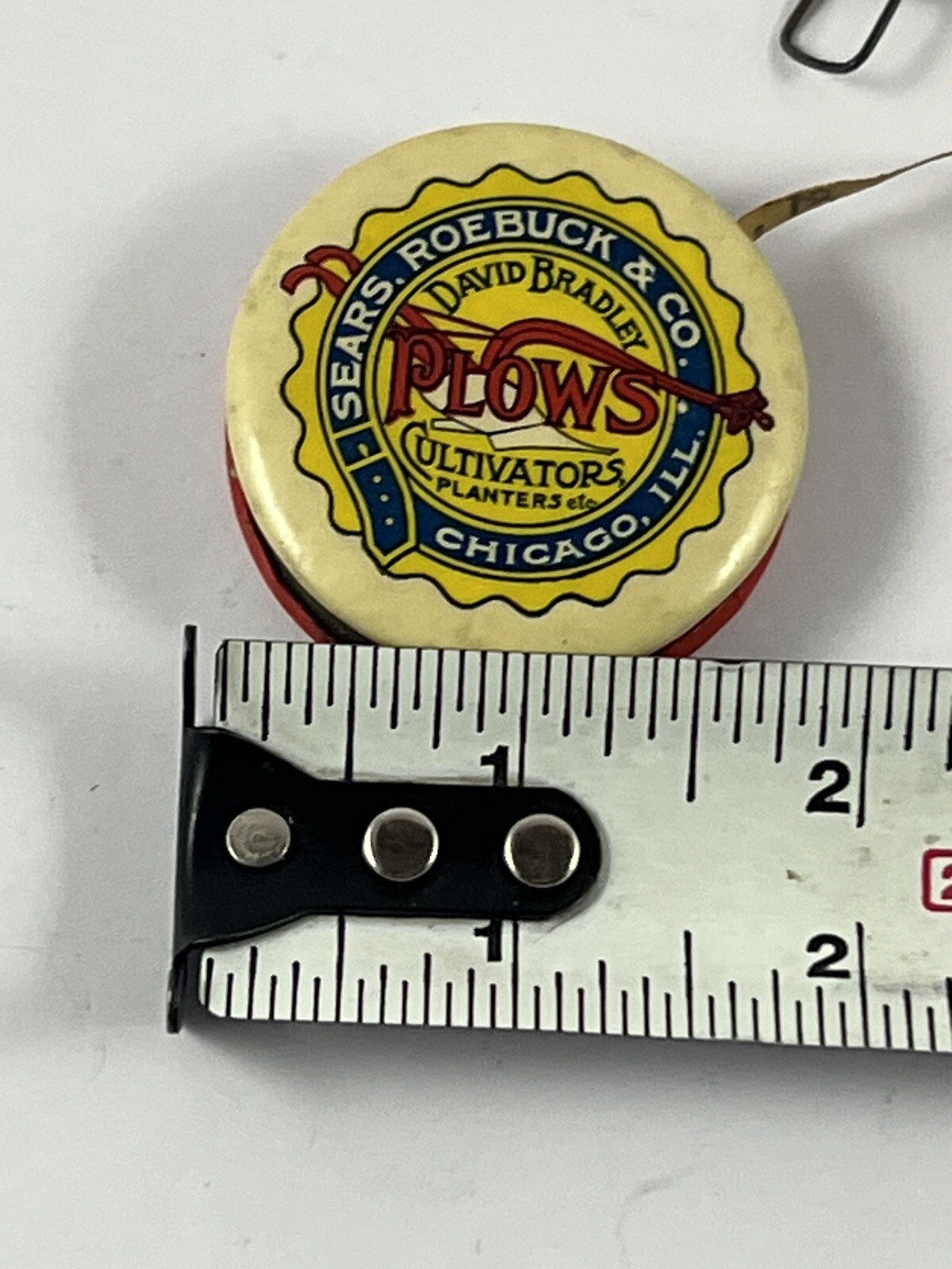 Antique SEARS ROEBUCK & CO. David Bradley PLOWS advertising tape measure