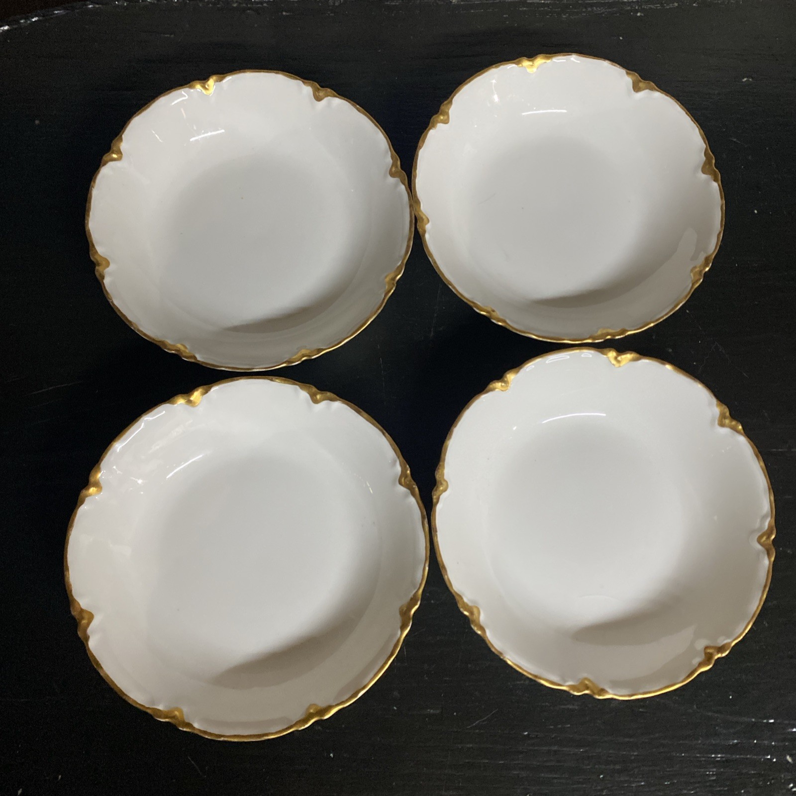 Haviland Ranson White Gold Trim – 4 Bowls