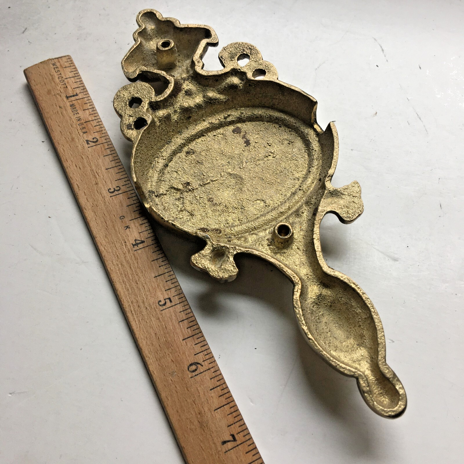 Colonial Style Solid Brass Victorian Torch Door knocker Part as Paperweight
