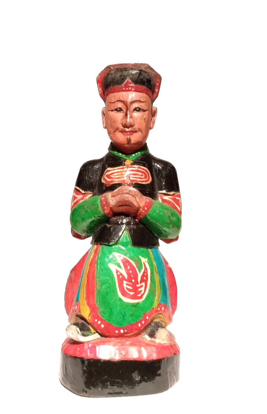 Chinese late 19thc Buddhist house God sculpture