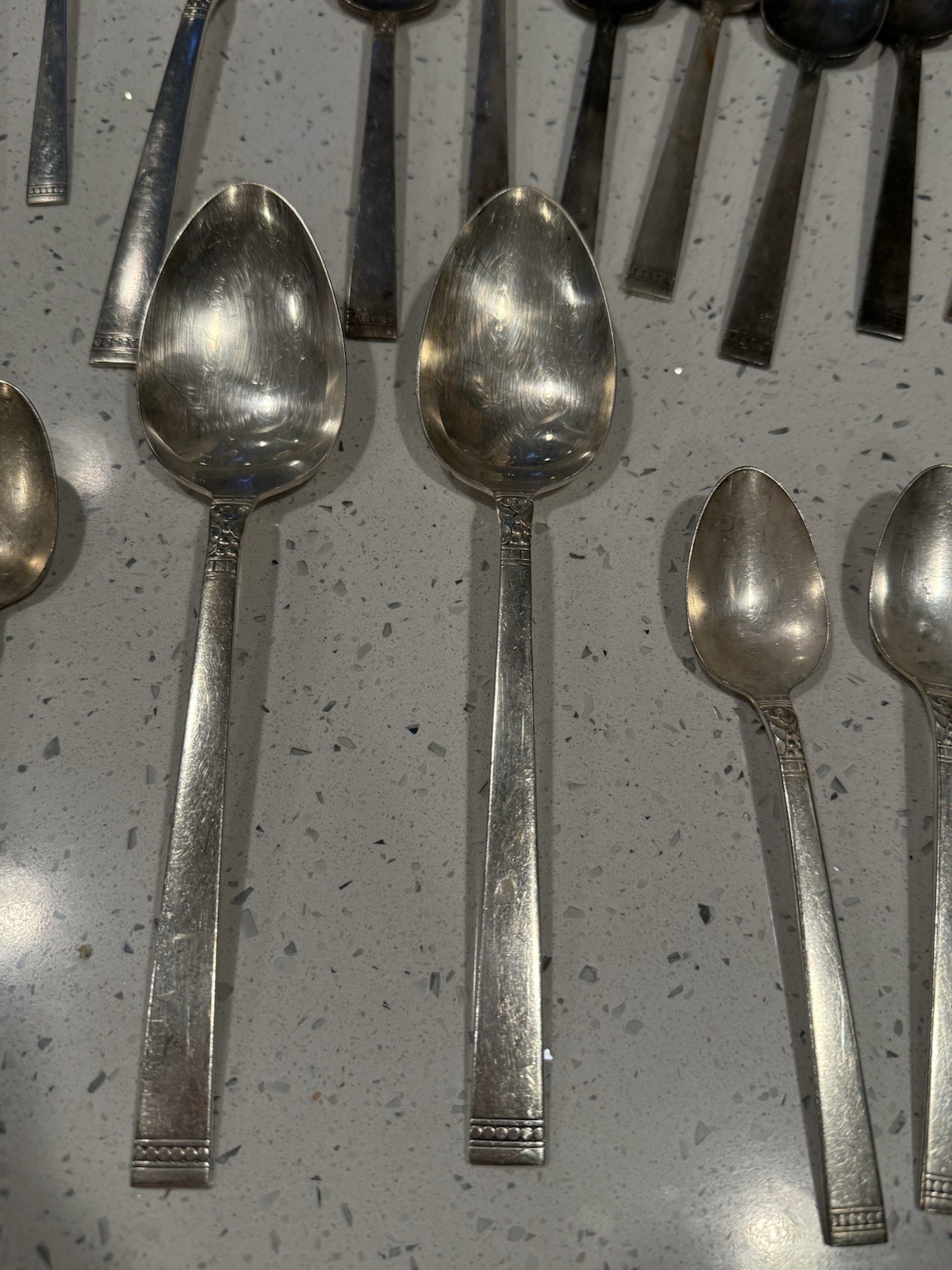 48 Pc Community FOREVER Silverplate Flatware Set Art Deco