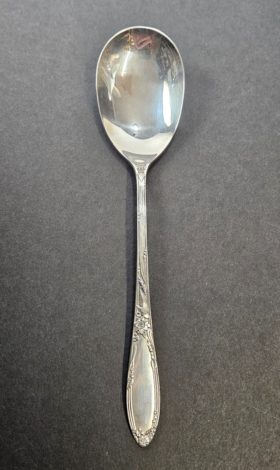 Oneida Sterling Silver 60g Lg Serving Spoon 8.5 Inch Flatware Virginian
