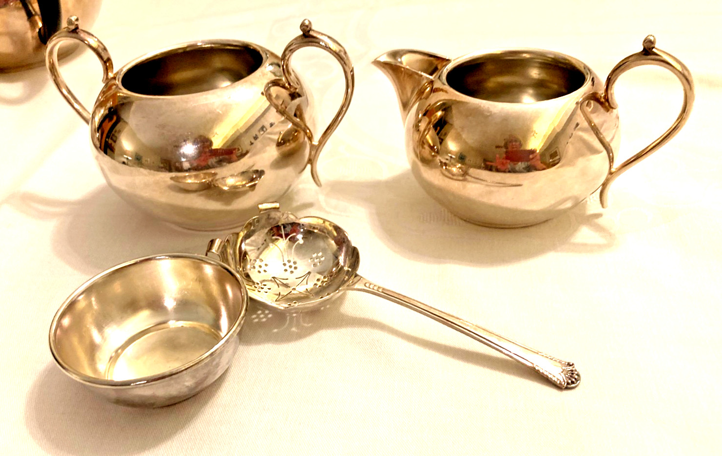 VINTAGE SHEFFIELD EP ENGLAND COFFE-TEA 5-PIECE SET EXCELLENT CONDITION