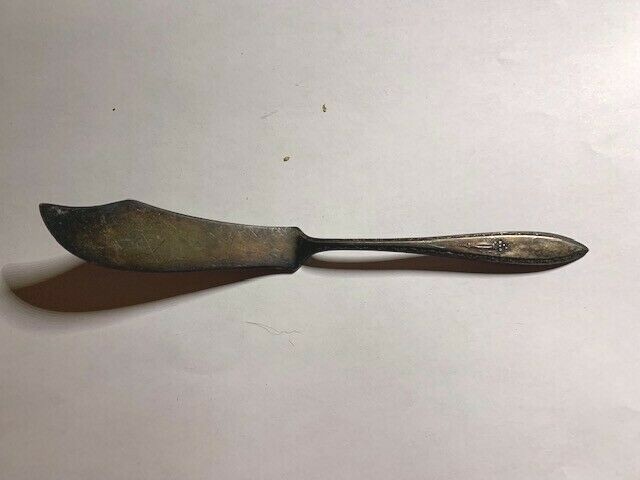 1925 Yourex Silver Seal Lady Washington Silverplate Master Butter Knife 7″ GUC
