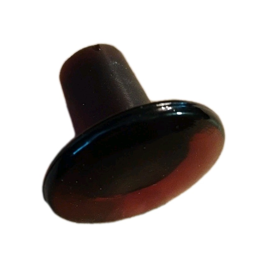 Apothecary Glass Stopper Vintage 1-3/4″ in. (diameter) NOS Amber Brown