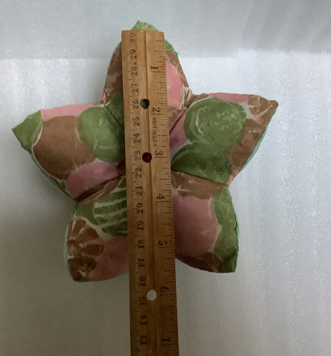 Antique 1920’s Patchwork Pin Cushion Fabulous Silky Fabrics
