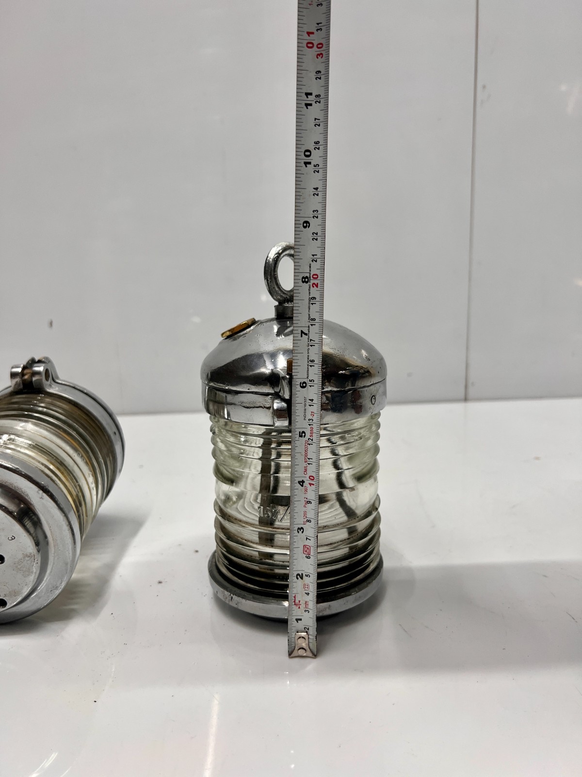 CCCP Russian Maritime Post Mount | Vintage Ship Aluminum Electric Lamp