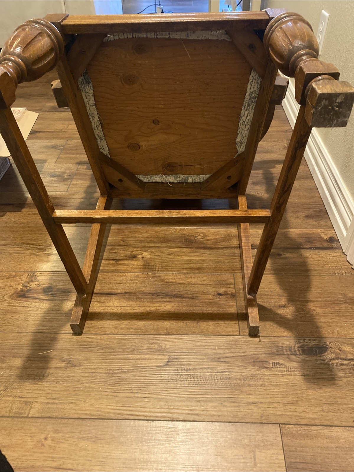 Antique Jacobean Style English Revival Dining Arm Chair