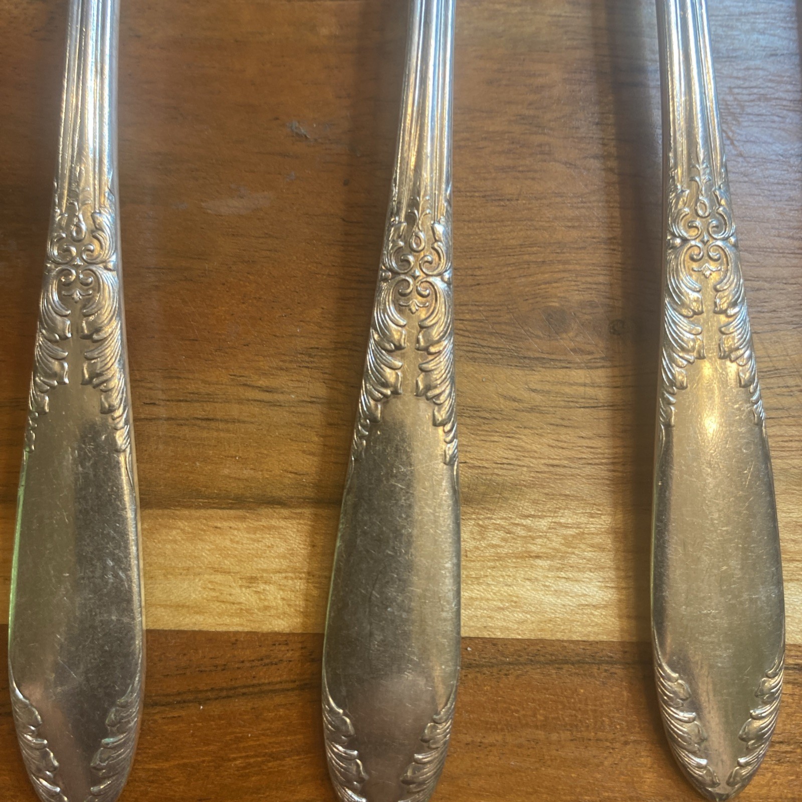 8 peices King Edward Flatware Silverplate National Silver Co VTG