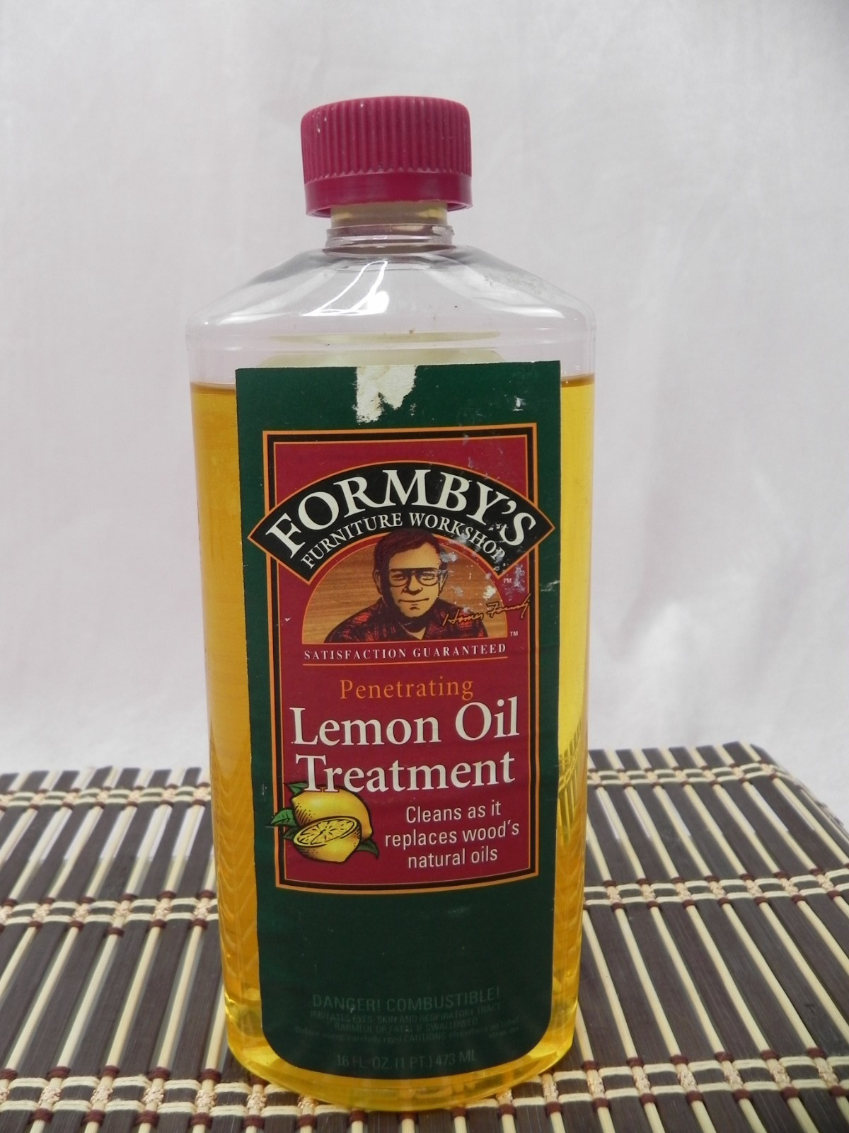 Formby’s Penetrating Lemon Oil Treatment Large 16 oz Bottle 85% Full