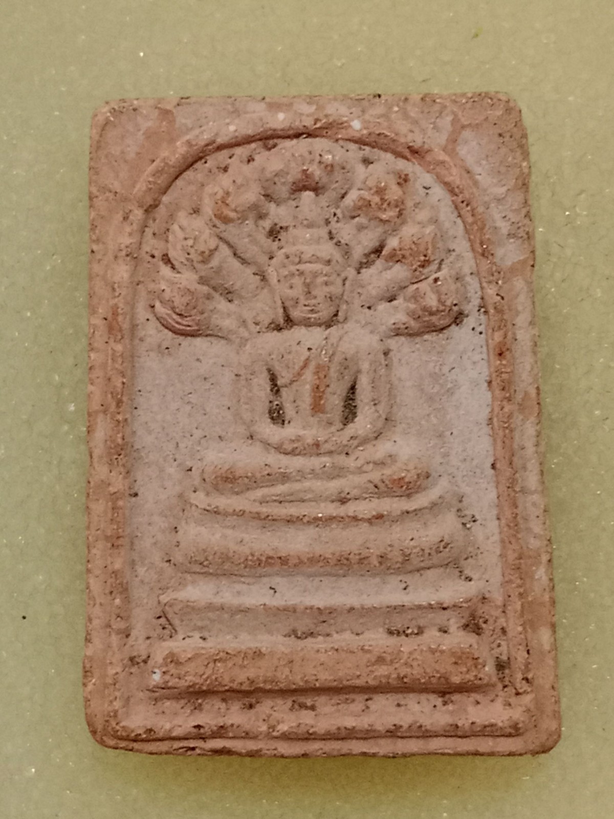 Thai Amulet Phra Nak Prok Wat Saranath Rayong year 1973 by LP Tim Wat Lahan Rai