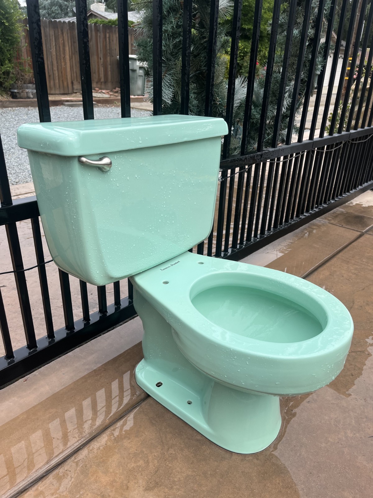 Vintage American Standard Porcelain Toilet – Jadeite Green