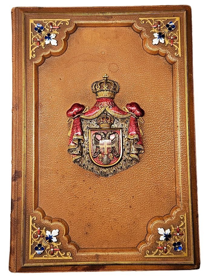 AUGUST KLEIN Music Book from the personal collection of KING MILAN I of SERBIA