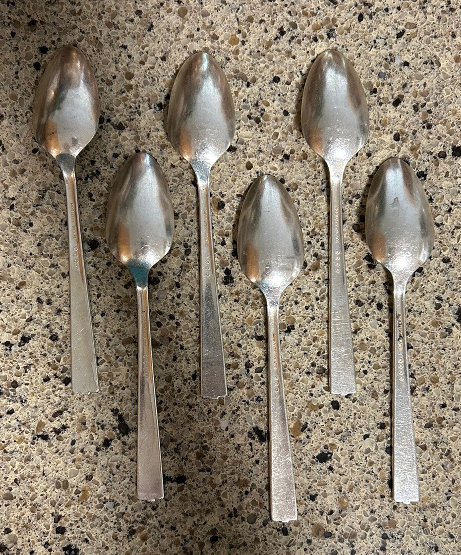 Oneida Nobility CAPRICE Silver Plate Flatware Lot of 53 Includes 6pc Serving Set