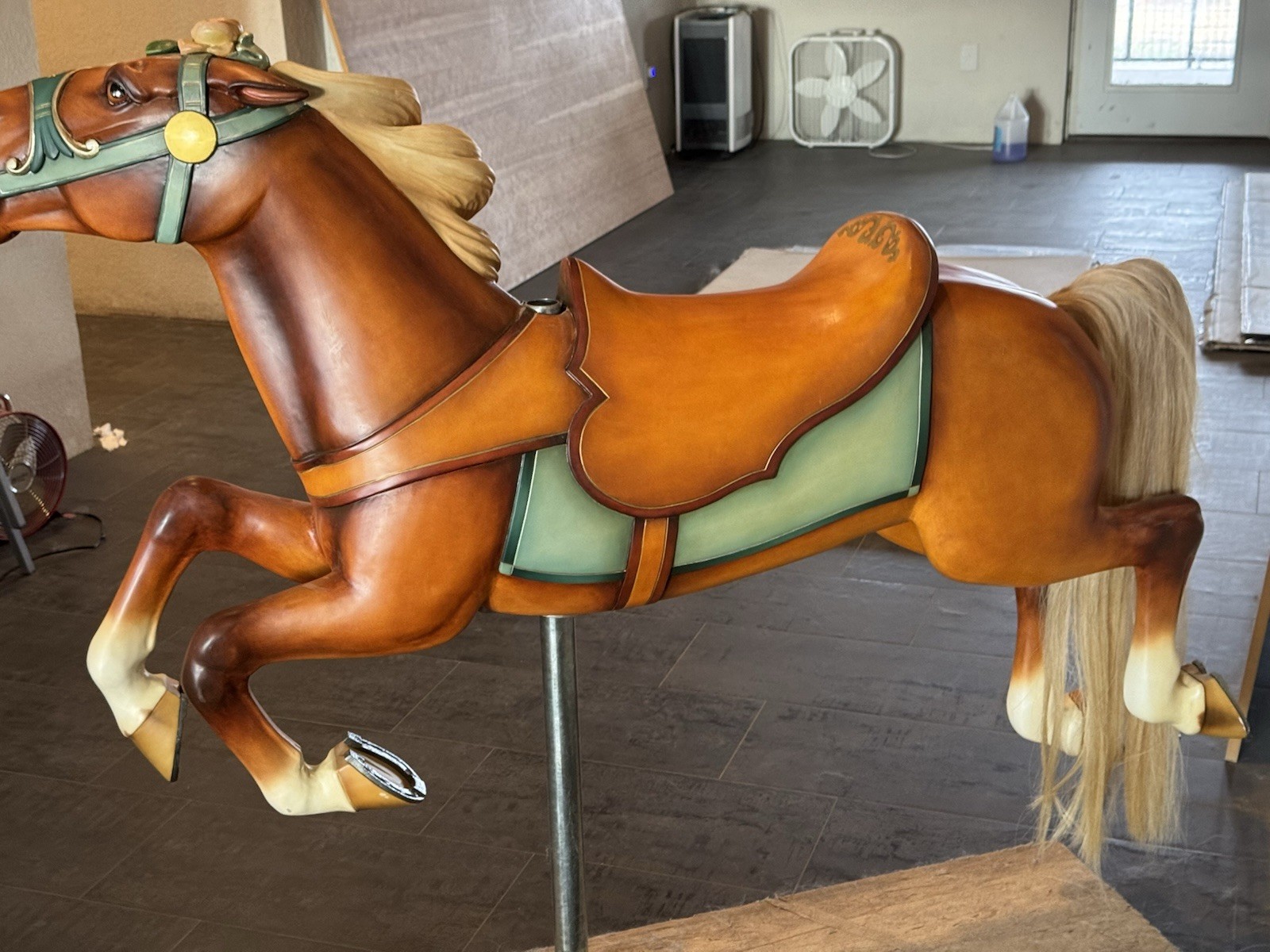 Fully Restored Antique Spillman Outside Row Jumper Stargazer Carousel Horse