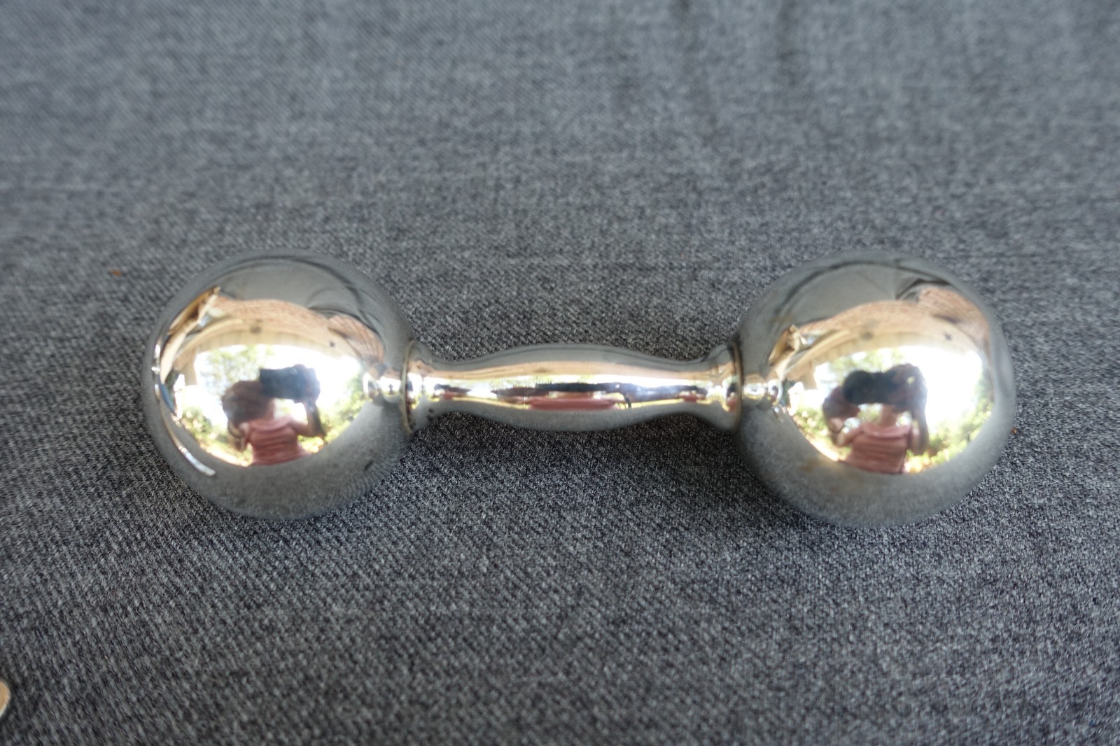 Fab Tiffany & Co Vintage Sterling Silver 925 Baby Barbell Rattle No Mono 51g