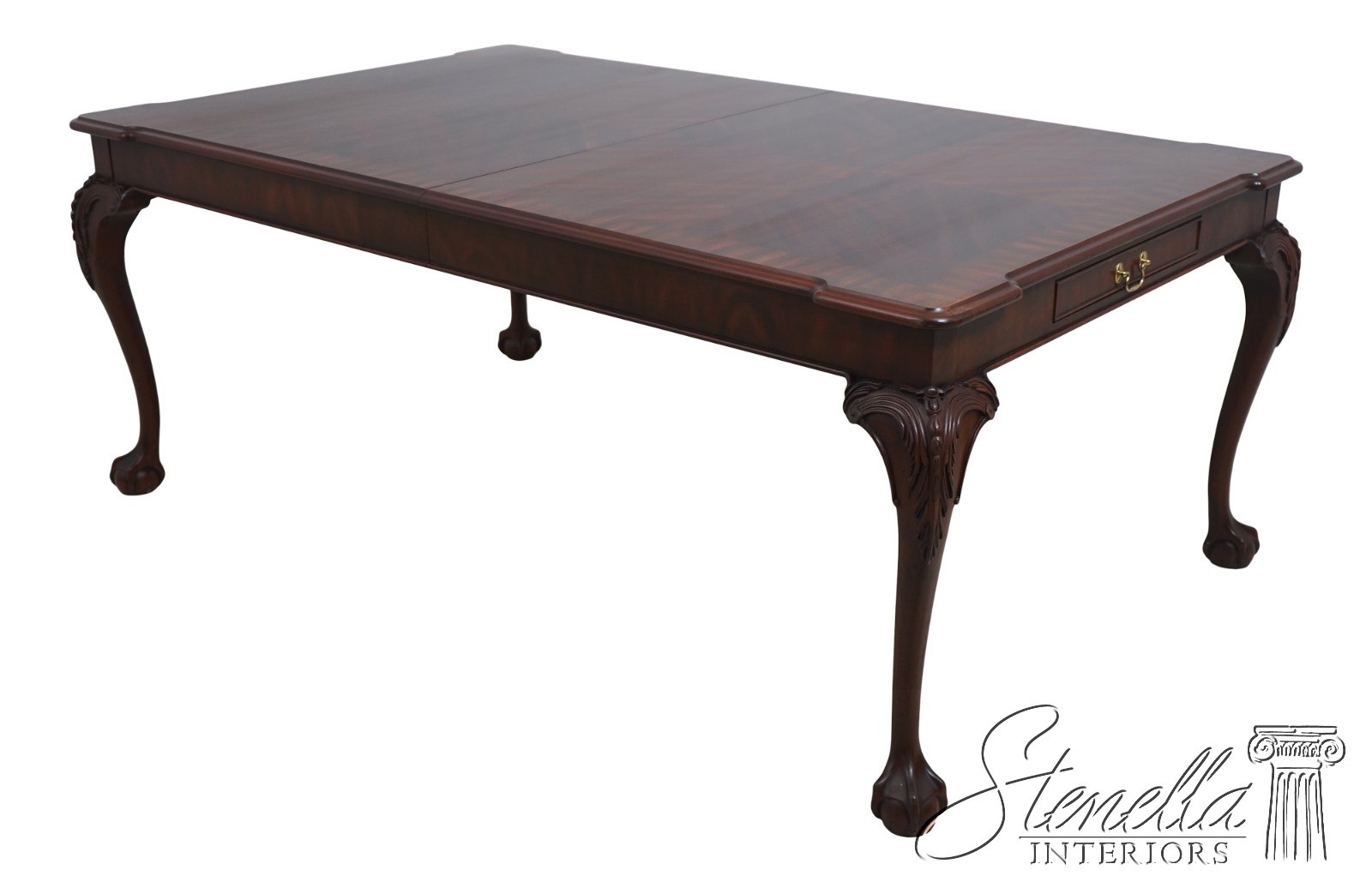 L70673: HENKEL HARRIS Ball & Claw Mahogany Dining Room Table