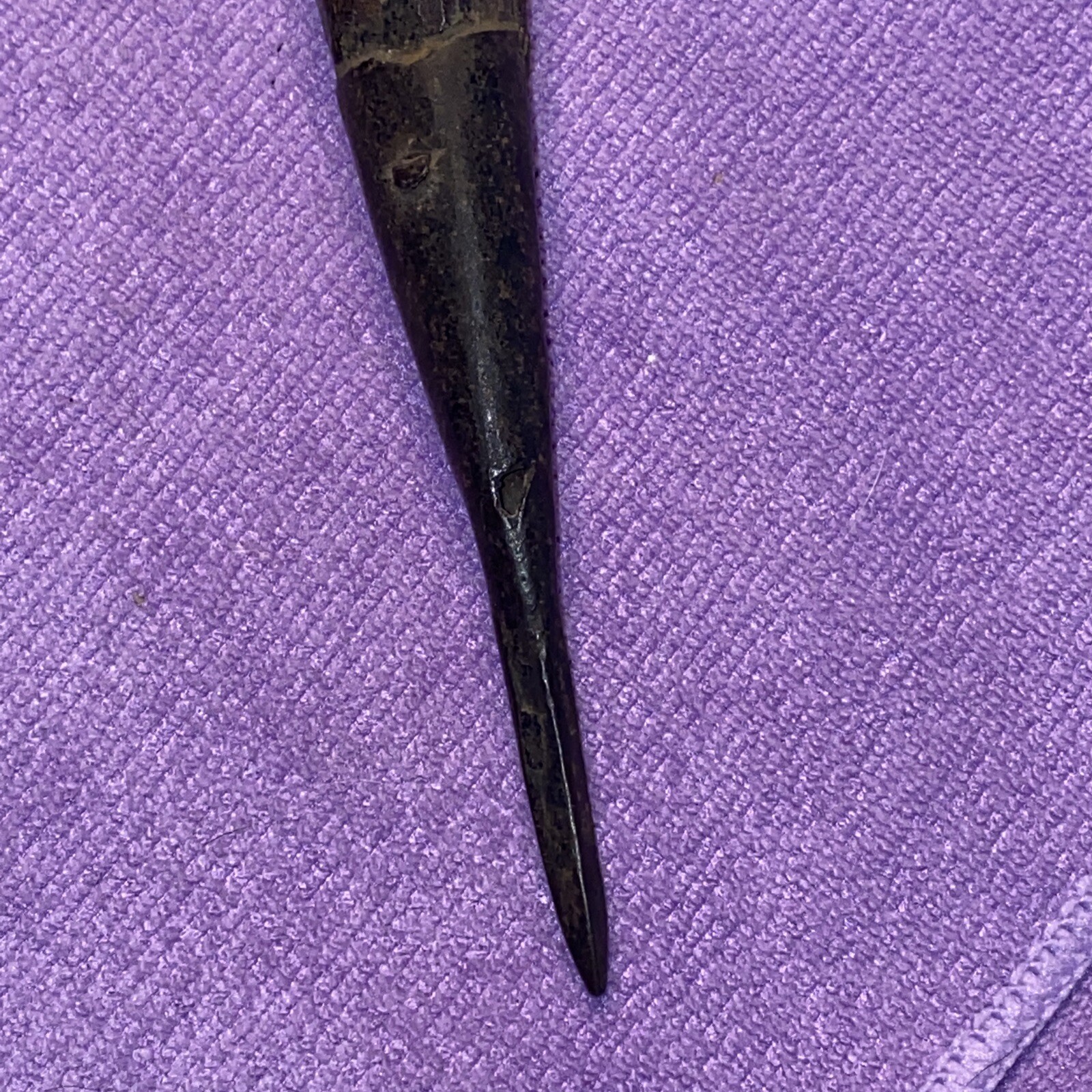 Antique Wood And Steel Tibetan Phurbu or Ritual Dagger 12 1/2” Long