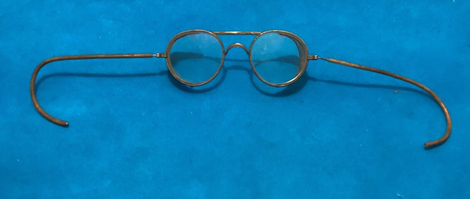 Vintage AO 72 Wire Frame Safety Motorcycle Glasses No. 2 lenses