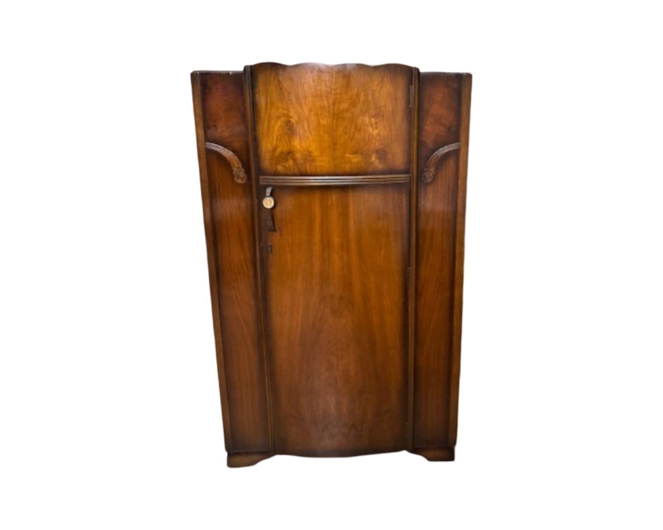 Vintage 1930’s C.W.S Cabinet Factory Art Deco Style Wardrobe Cabinet