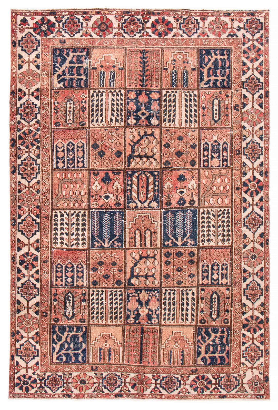 Traditional Vintage Hand-Knotted Area Rug 6’8″ x 9’10” Oriental Wool Carpet