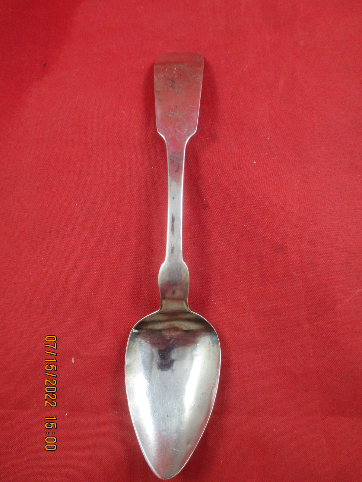 Coin Silver Charles C. Shaver Utica, New York Teaspoon, ca. 1853