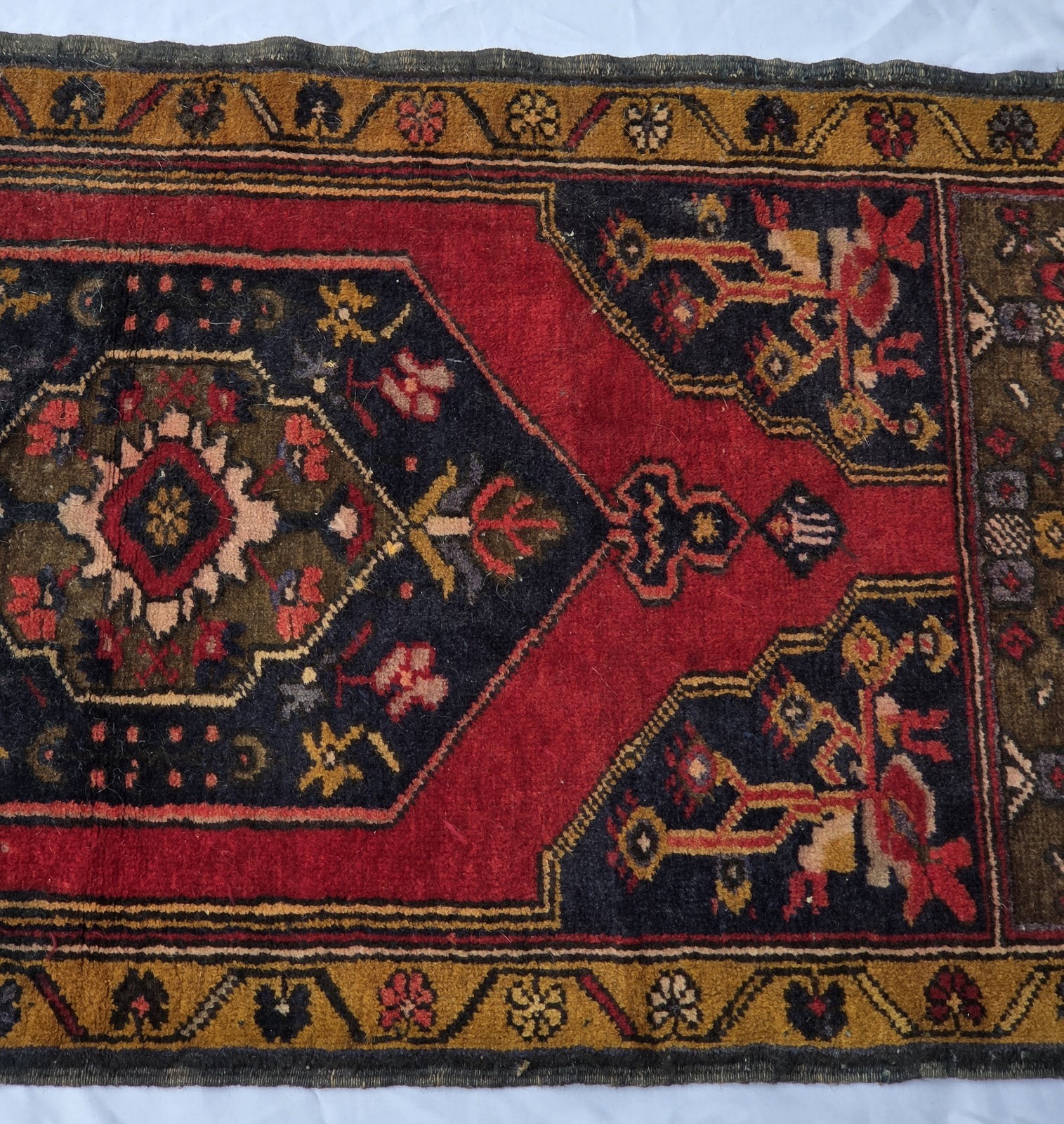 1930s-40s Mihrab Design Turkish Anatolian Prayer Rug 47″x 27.5″