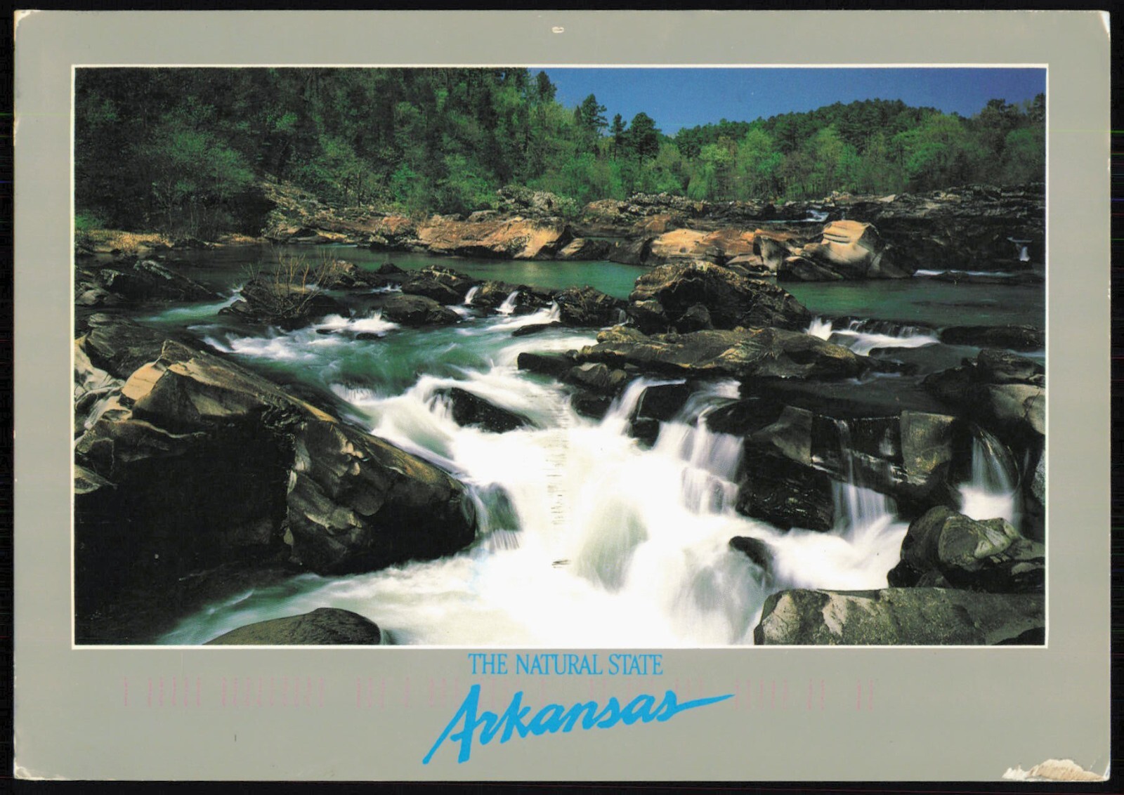 The Natural State Arkansas Cossatot Falls Postcard