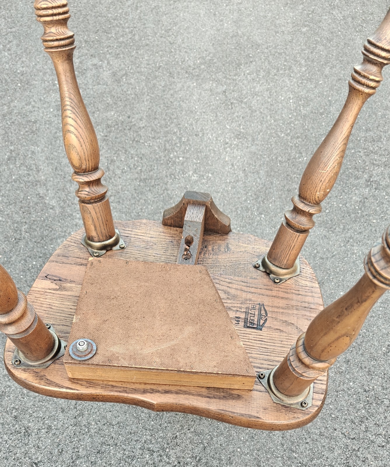 Vintage Valet Butler Gentlemans Solid Wood Dressing Chair Made in USA w/ Drawer
