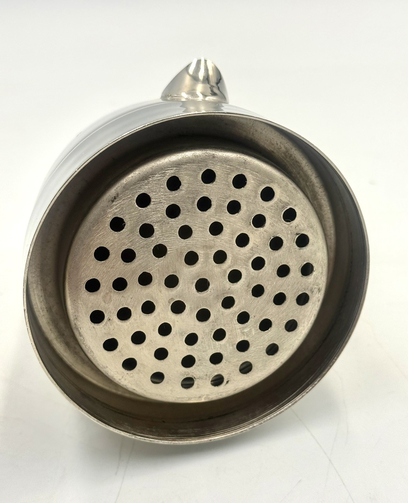 1950s Restoration Hardware Art Deco Silverplate Polar Bear Cocktail Shaker Mixer