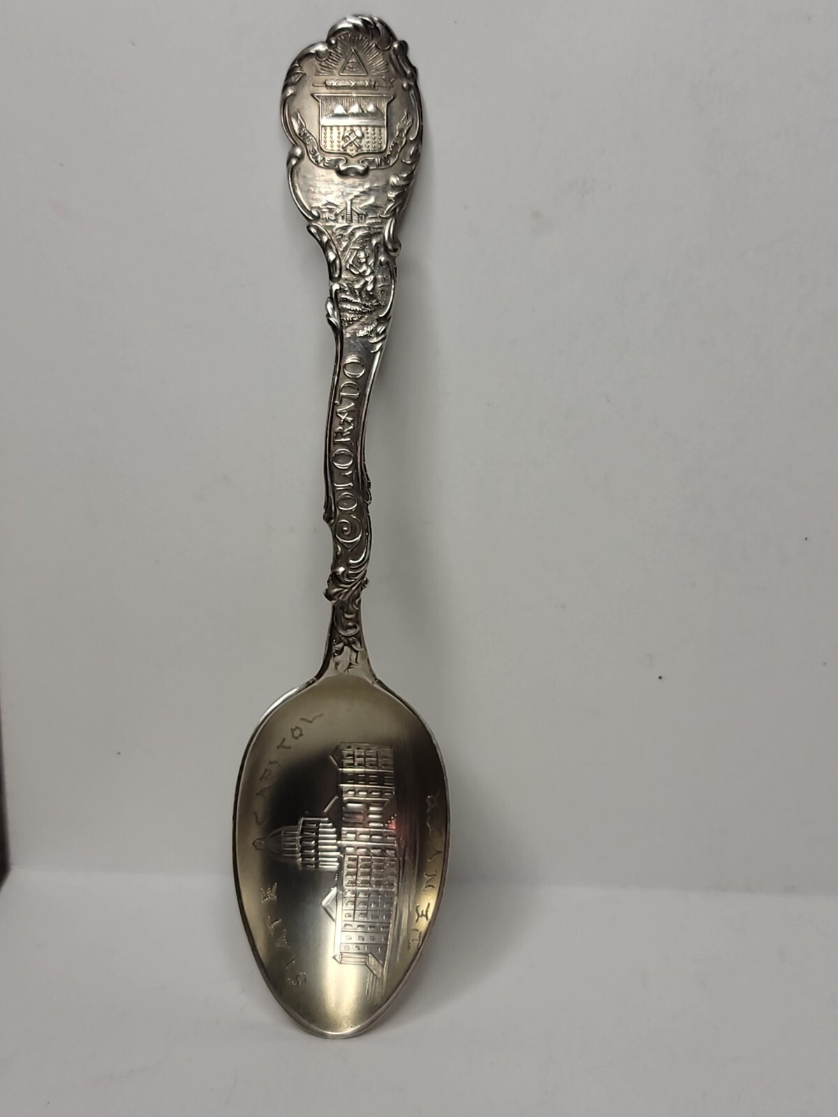 Vintage State Capitol Building Denver Colorado – Sterling Souvenir Spoon