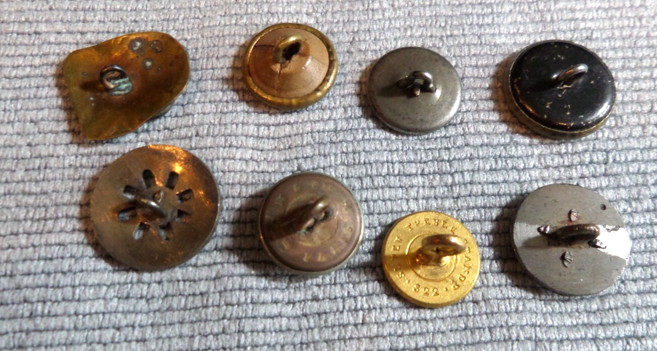 Lot of 70 Vintage Antique Metal Picture Work Uniform Buttons Various Patterns