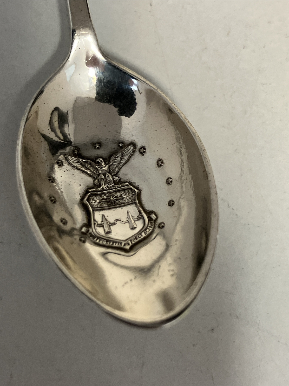 Sterling Silver Colorado Air Force Academy Collectible Demitasse Souvenir Spoon