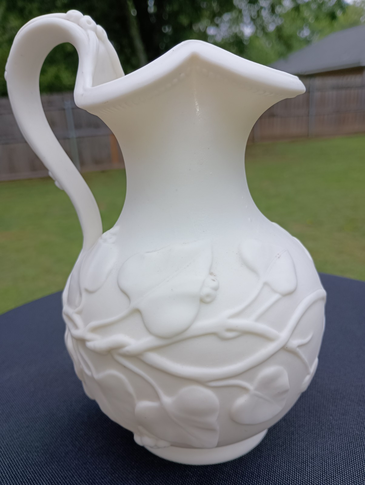 Antique Minton Parian Ware Ivy Jug 1850’s Diamond Reg. Mark