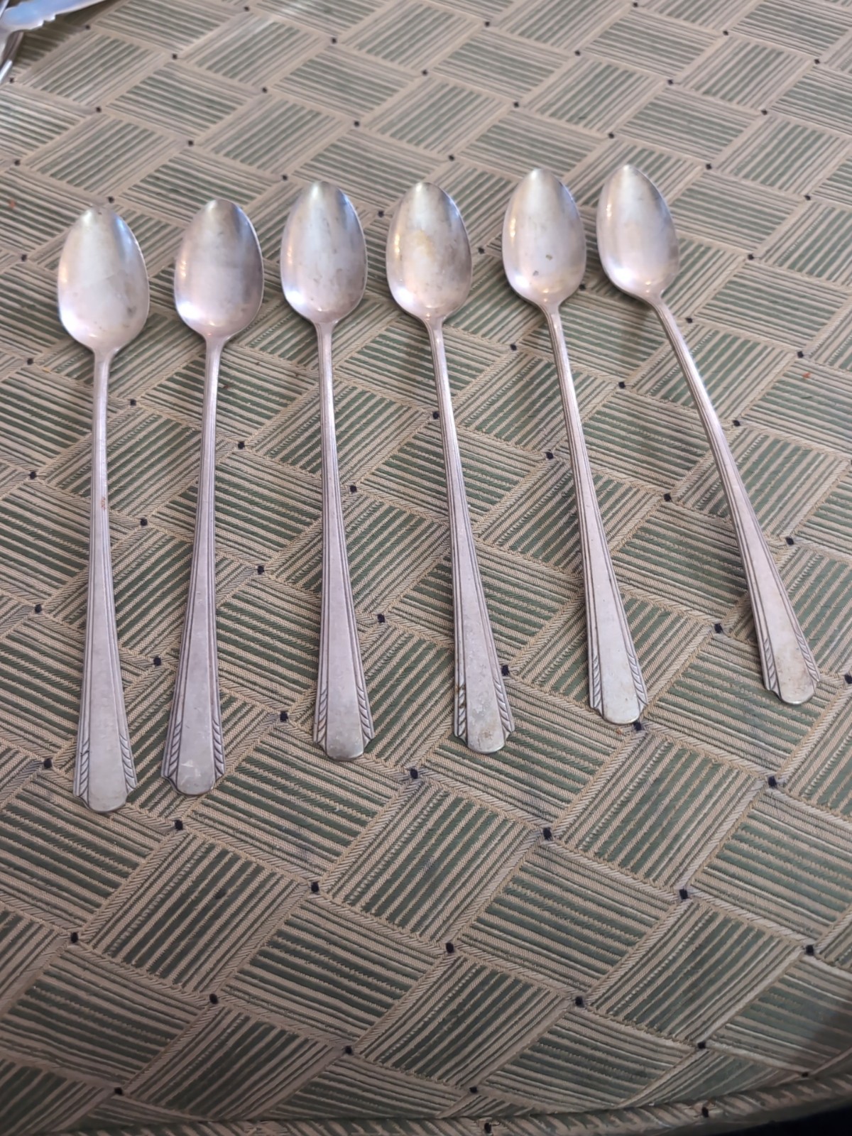 Carlton Silver Plate Iced Tea Spoons set of (6)