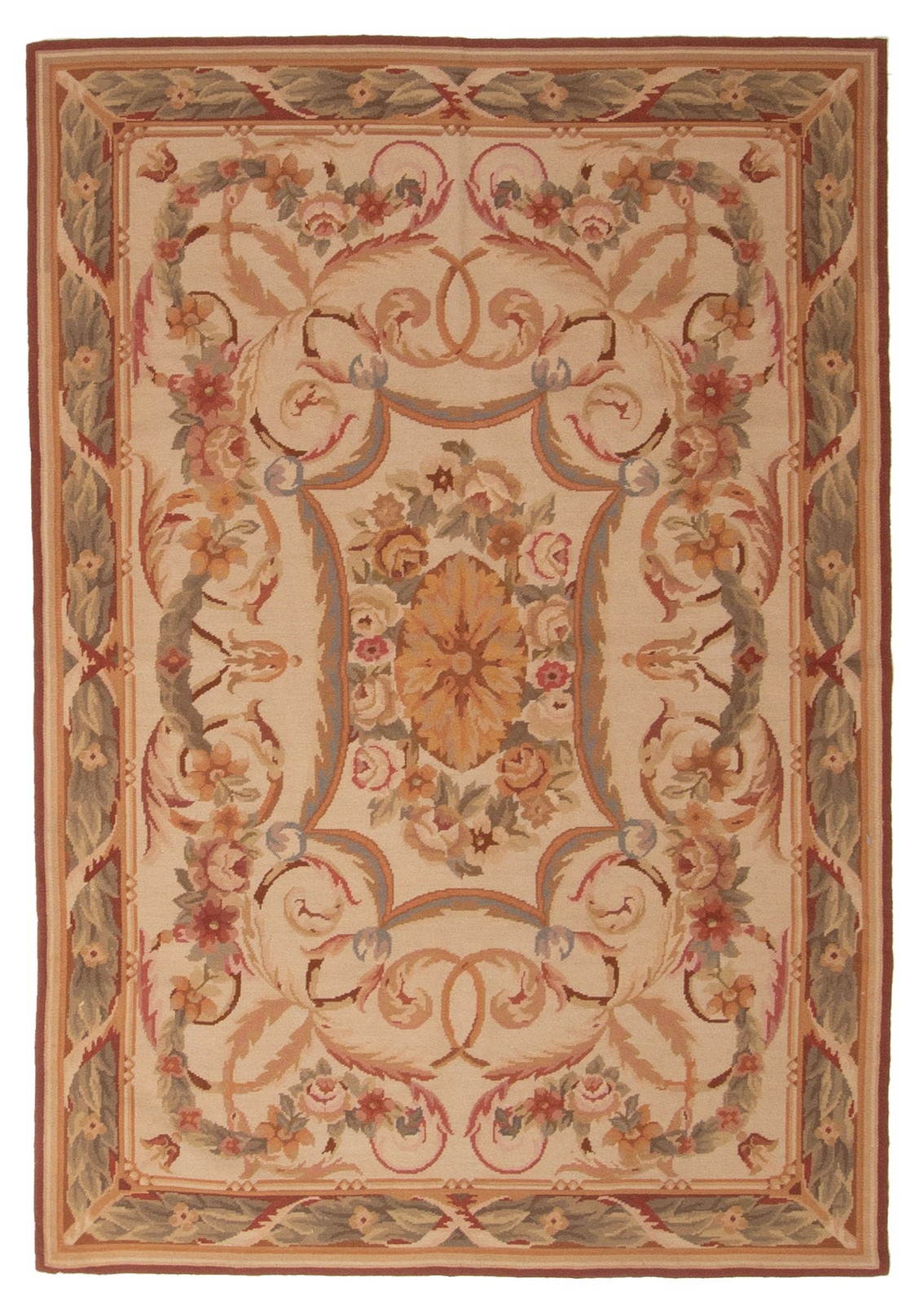 Traditional Vintage Hand Woven Area Rug 4’0″ x 5’11” Wool Oriental Carpet