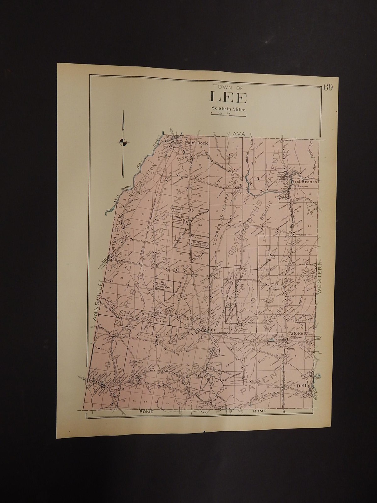 New York, Oneida County Map, 1907 Town of Lee R3#30
