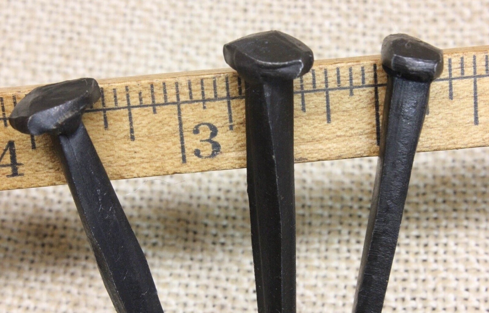 2 1/2″ Rosehead 3 nails antique square wrought iron Spikes Decorative 2.5″