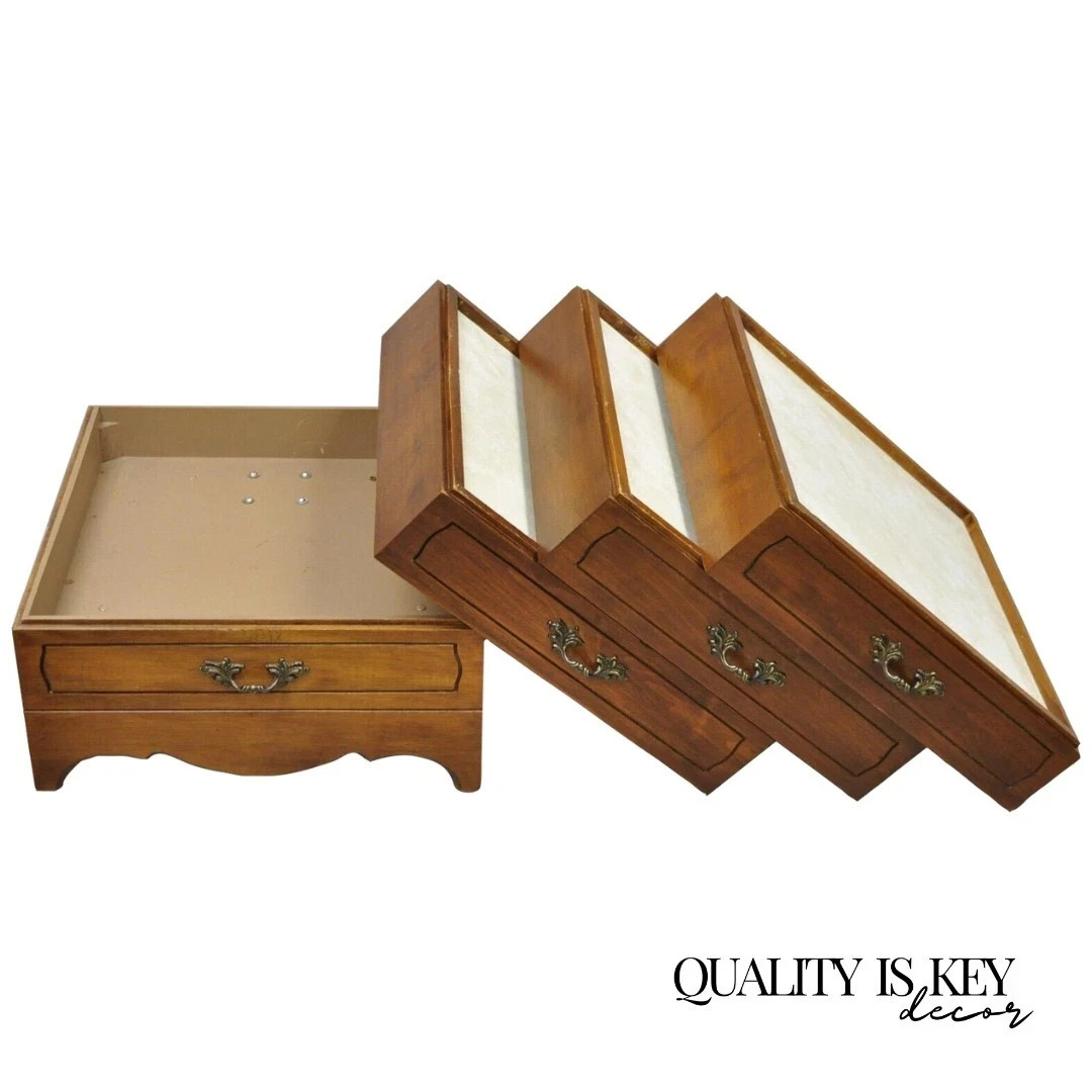 Vintage Mark Adam Co. Mid Century Modern Stacking Folding Snack Table – Set of 3