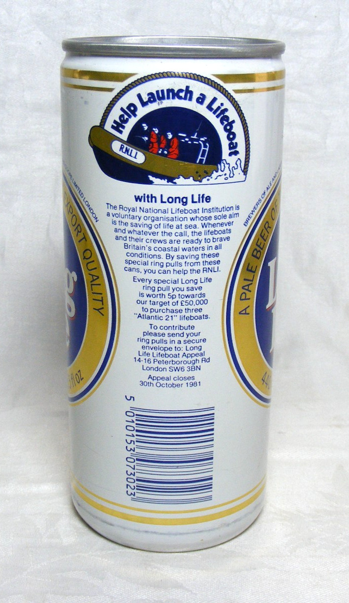 Vintage Ind Coope Long Life Beer Can Ind Coope Ltd. United Kingdom Aluminum 16oz