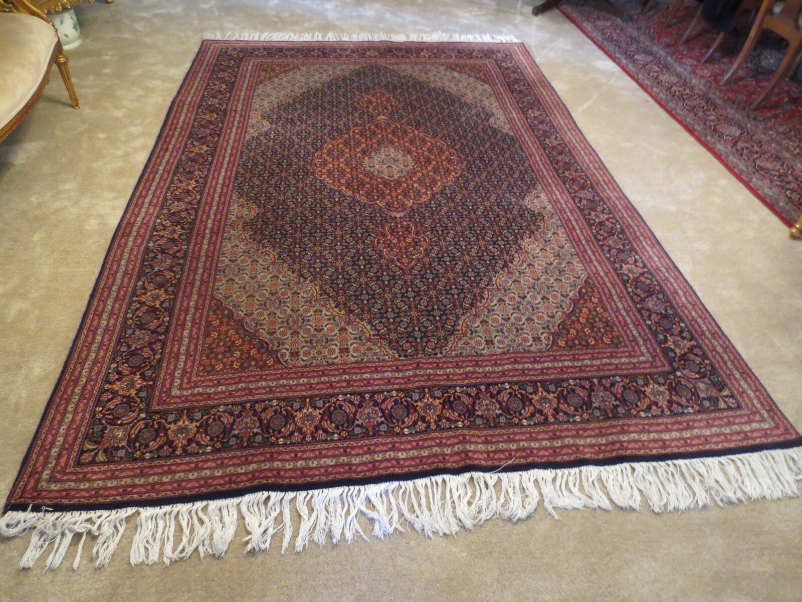 FISH DESIGN TABRIZZ SUPER HAND KNOTTED WOVEN 100% WOOL RUG