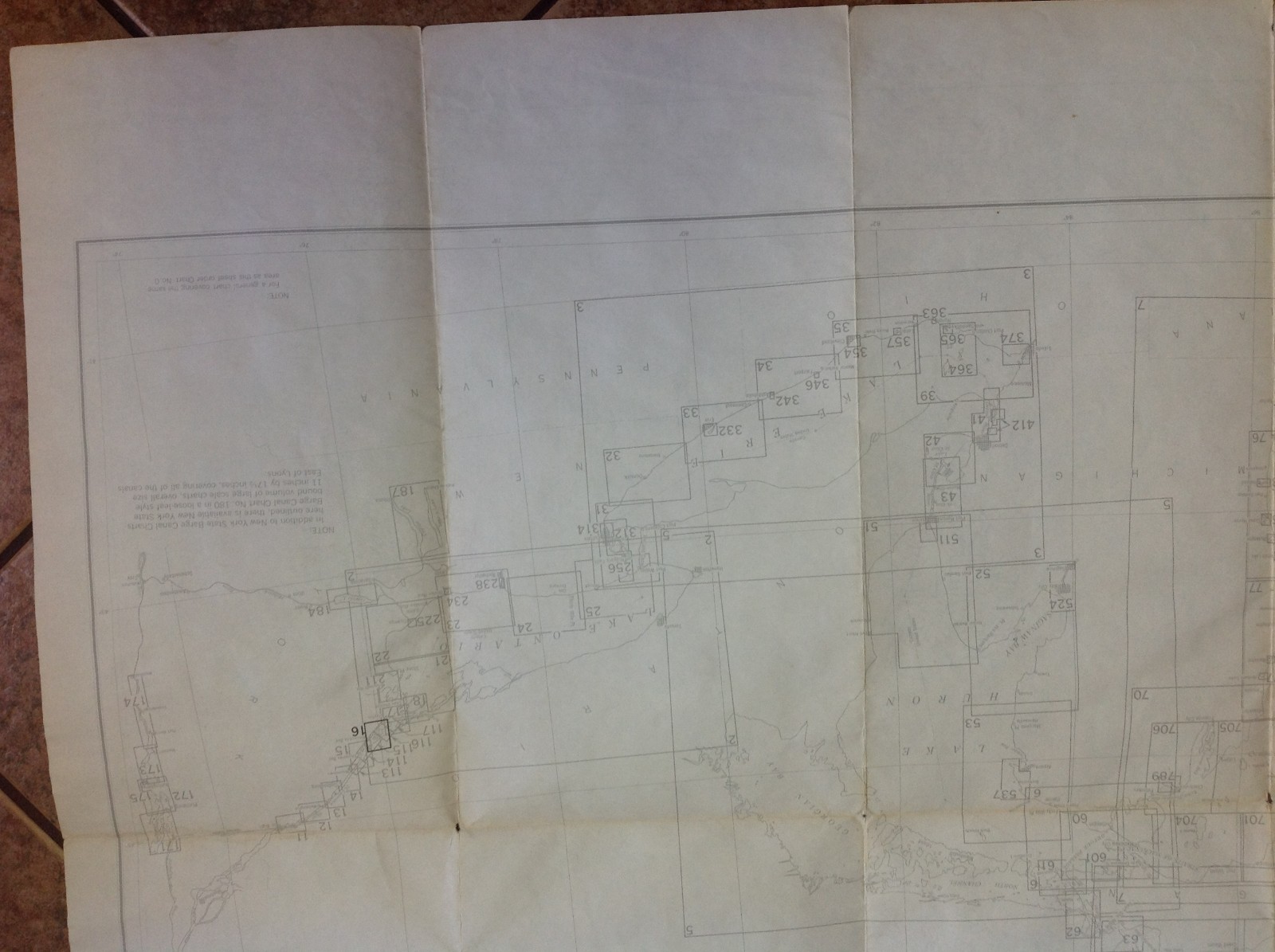 Vtg. Nautical Map St. Lawrence #16 River Whisky Is.-Bartlett Pt Army Corps 1968